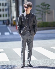 INCOTEXコットンリネン アンクル丈 テーパードパンツ【1951 COLLECTION/54 Tarpered】mb_ma