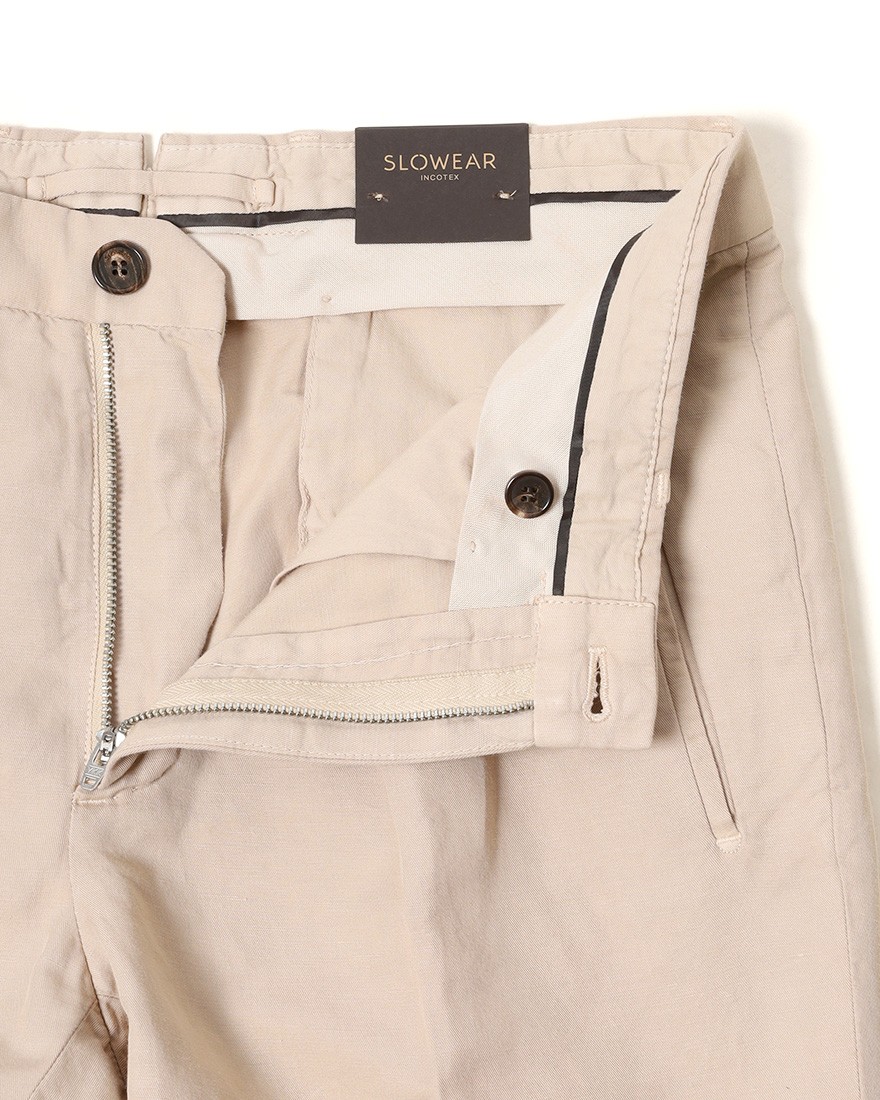 INCOTEXチノリーノ コットンリネン テーパードパンツ【1951 COLLECTION/54 Tarpered】10l