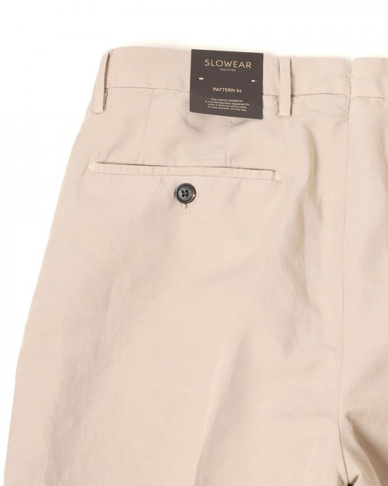 INCOTEXチノリーノ コットンリネン テーパードパンツ【1951 COLLECTION/54 Tarpered】16l