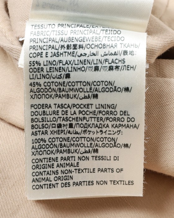 INCOTEXチノリーノ コットンリネン テーパードパンツ【1951 COLLECTION/54 Tarpered】22l