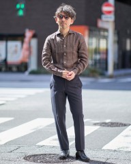 INCOTEXテクノトロピカル ノープリーツ テーパードスラックス【1951 COLLECTION /35 SLIM FIT】mb_ma