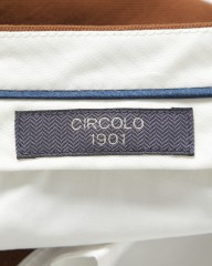 CIRCOLO(チルコロ)鹿の子ジャージー スリムフィットパンツ