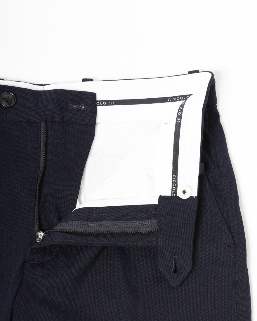 CIRCOLOプレミアムピケ ノープリーツパンツ10l