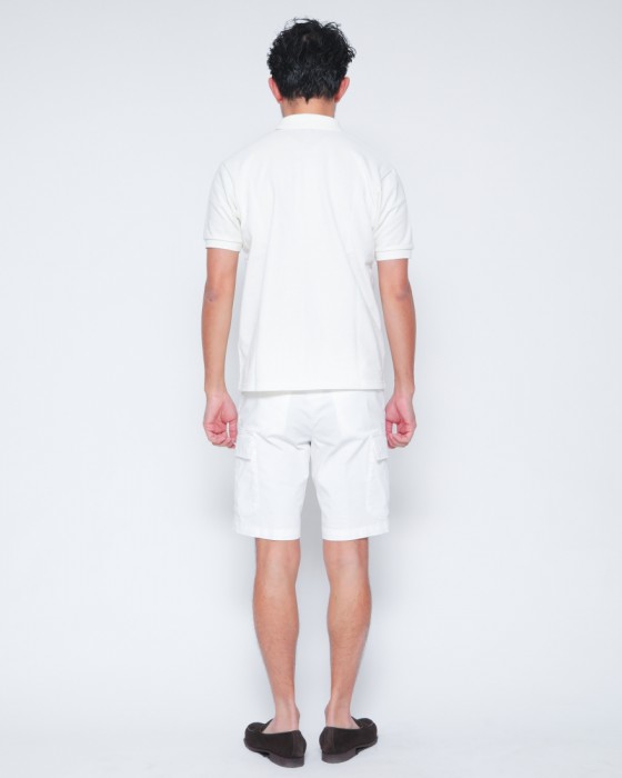 BRIGLIA 1949コットン ストレッチ ワンプリーツ カーゴショーツ【NEWPORT】03l