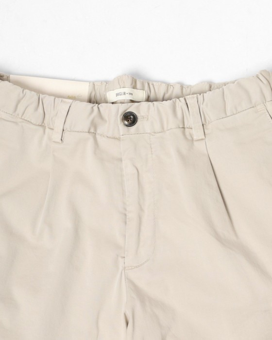 BRIGLIA 1949コットン ストレッチ ワンプリーツ カーゴショーツ【NEWPORT】06l