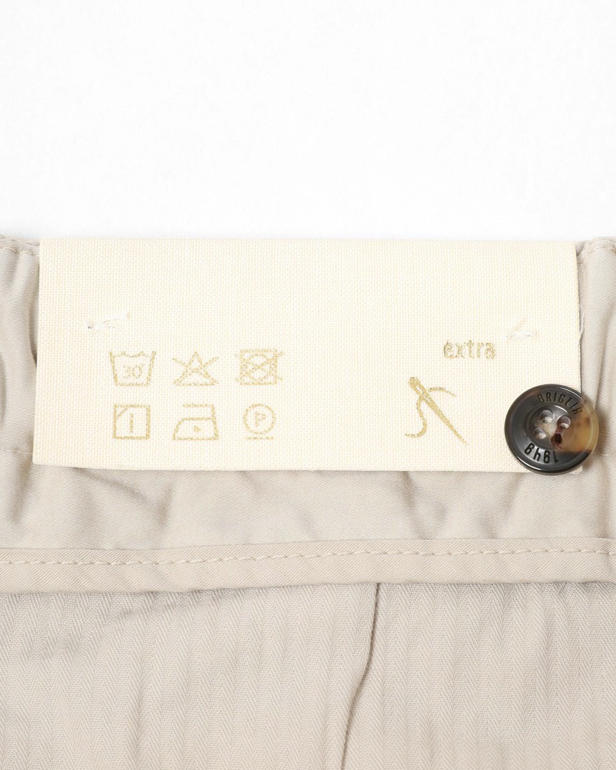 BRIGLIA 1949コットン ストレッチ ワンプリーツ カーゴショーツ【NEWPORT】13l