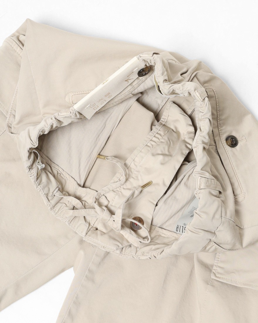 BRIGLIA 1949コットン ストレッチ ワンプリーツ カーゴショーツ【NEWPORT】15l