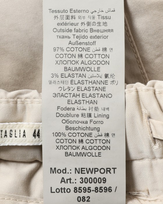 BRIGLIA 1949コットン ストレッチ ワンプリーツ カーゴショーツ【NEWPORT】21l