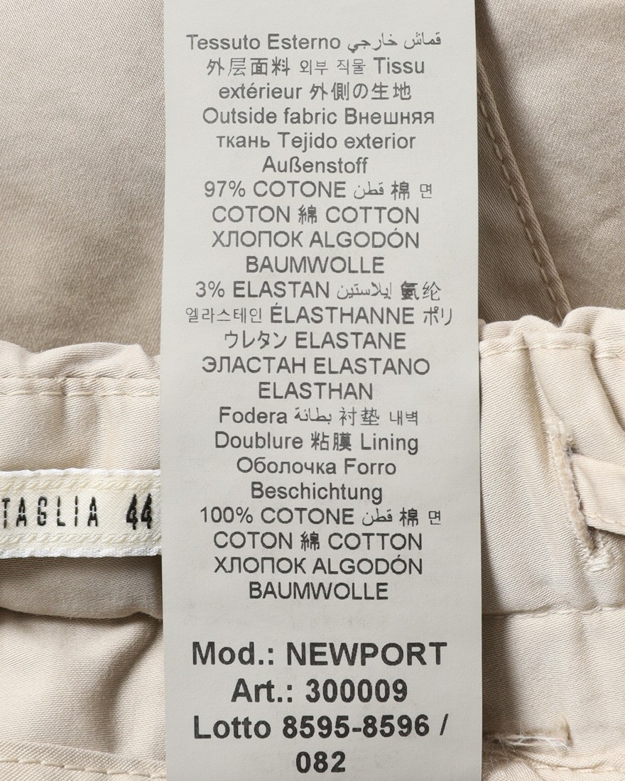 BRIGLIA 1949コットン ストレッチ ワンプリーツ カーゴショーツ【NEWPORT】21l