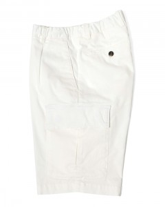 コットン ストレッチ ワンプリーツ カーゴショーツ【NEWPORT】