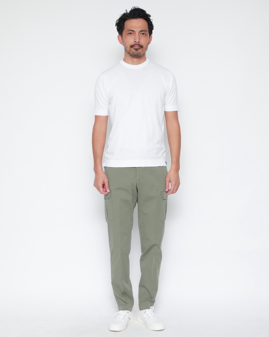 BRIGLIA 1949コットン ストレッチ カーゴパンツ【ANNAPOLIS】01l