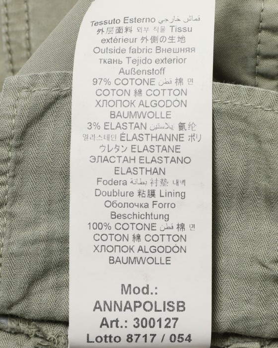 BRIGLIA 1949コットン ストレッチ カーゴパンツ【ANNAPOLIS】25l