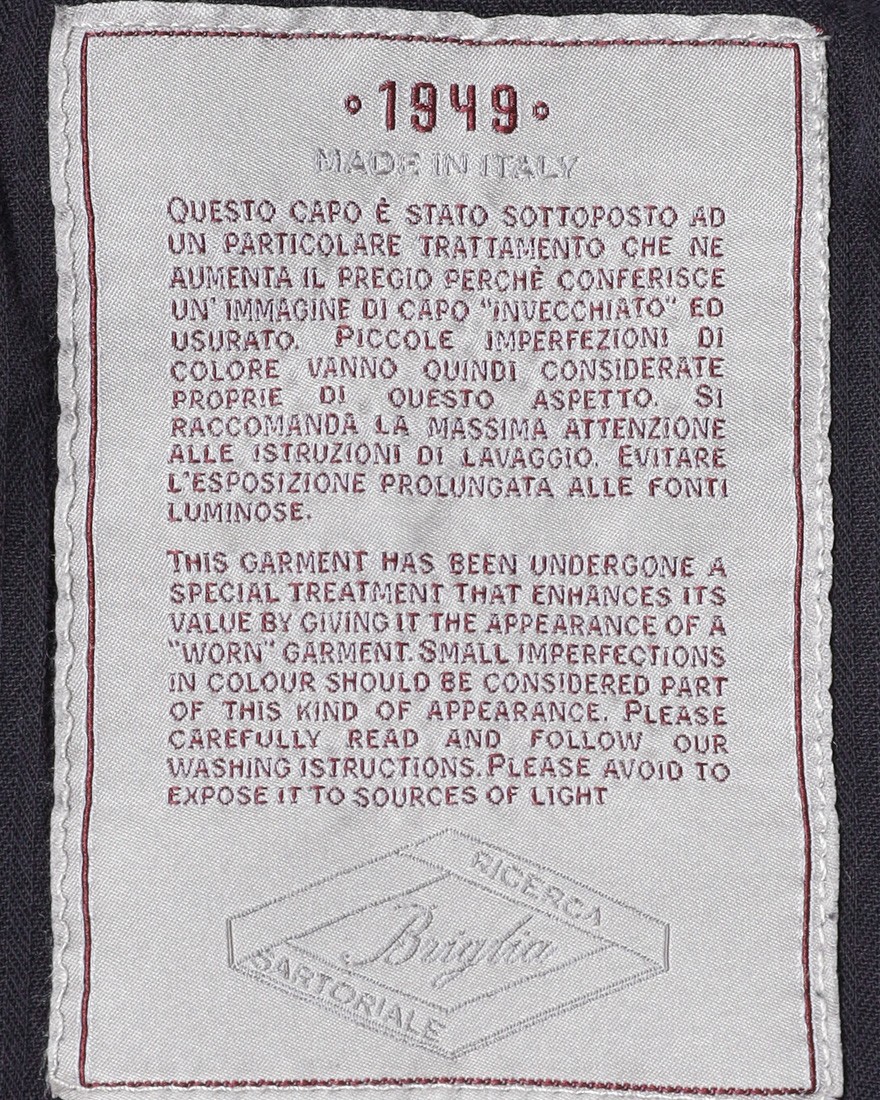 BRIGLIA 1949コットン ストレッチ テーパードチノ【BG04】15l