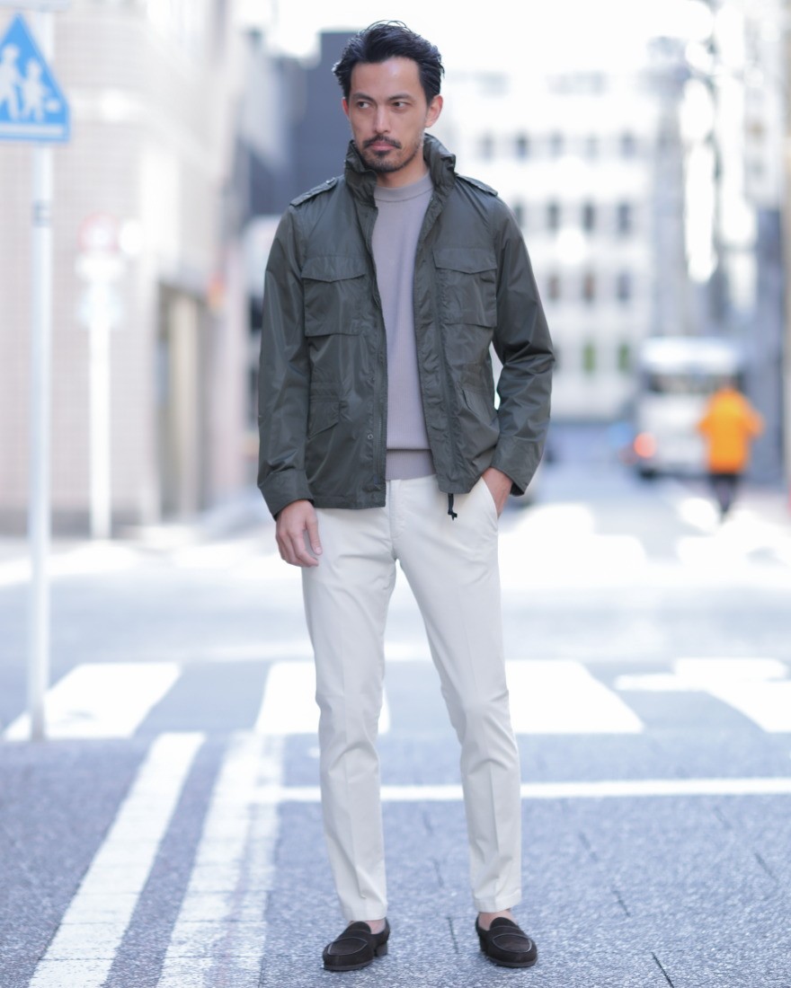 BRIGLIA 1949コットン ストレッチ テーパードチノ【BG04】ma