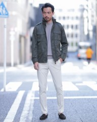 BRIGLIA 1949コットン ストレッチ テーパードチノ【BG04】mb_ma