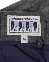 giabsarchivioウォッシャブルウール ソリッド パンツ【MASACCIO/マサッチョ】mb_11l