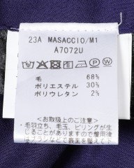 giabsarchivioウォッシャブルウール ソリッド パンツ【MASACCIO/マサッチョ】mb_20l