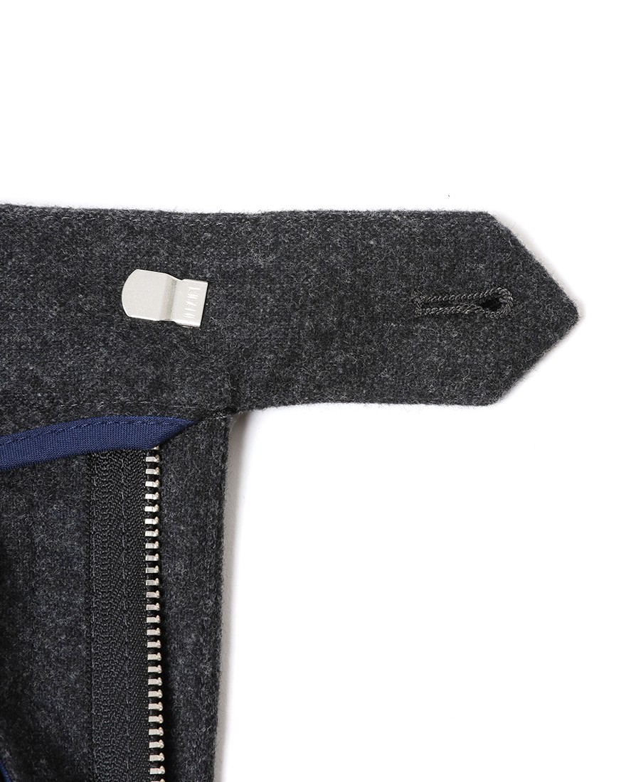 giabsarchivioウォッシャブルフランネルワンプリーツパンツ【DANTE700/SPACE-FIT】20l