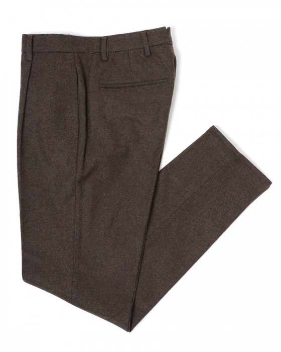 giabsarchivioウォッシャブルフランネルワンプリーツパンツ【DANTE700/SPACE-FIT】