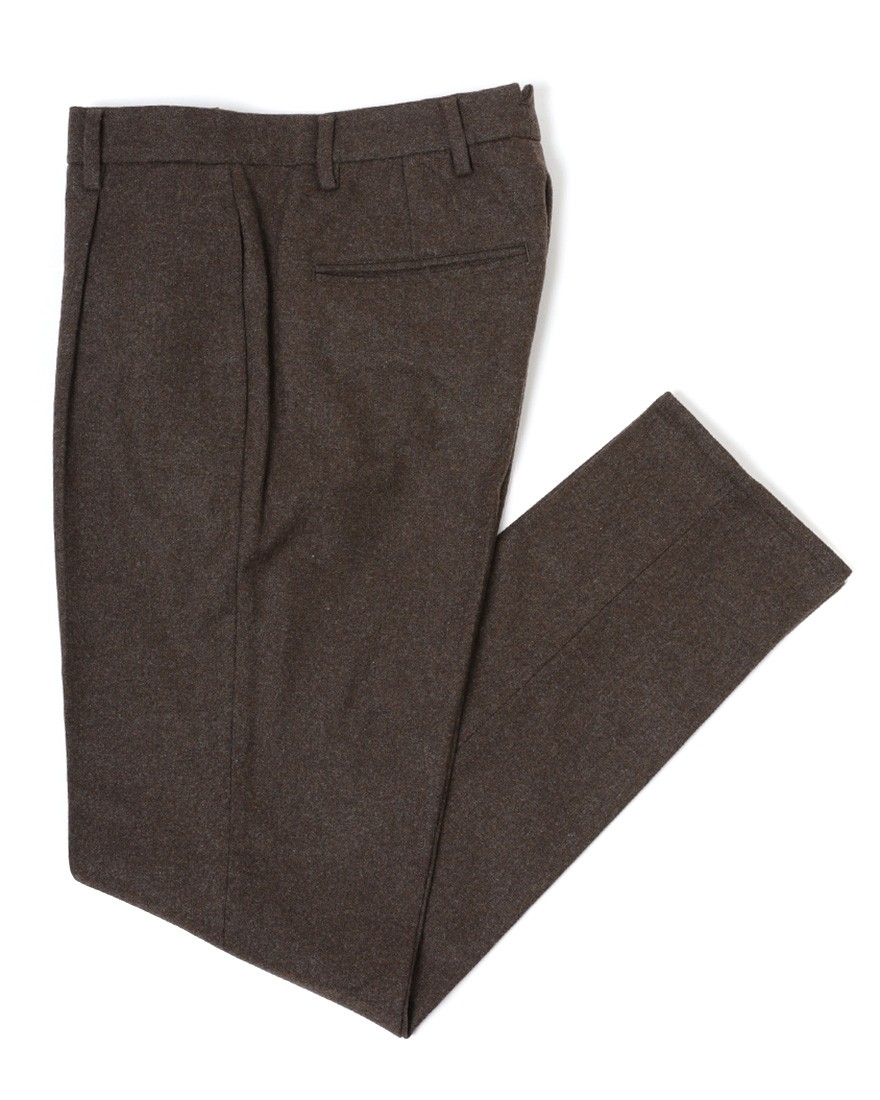 giabsarchivioウォッシャブルフランネルワンプリーツパンツ【DANTE700/SPACE-FIT】