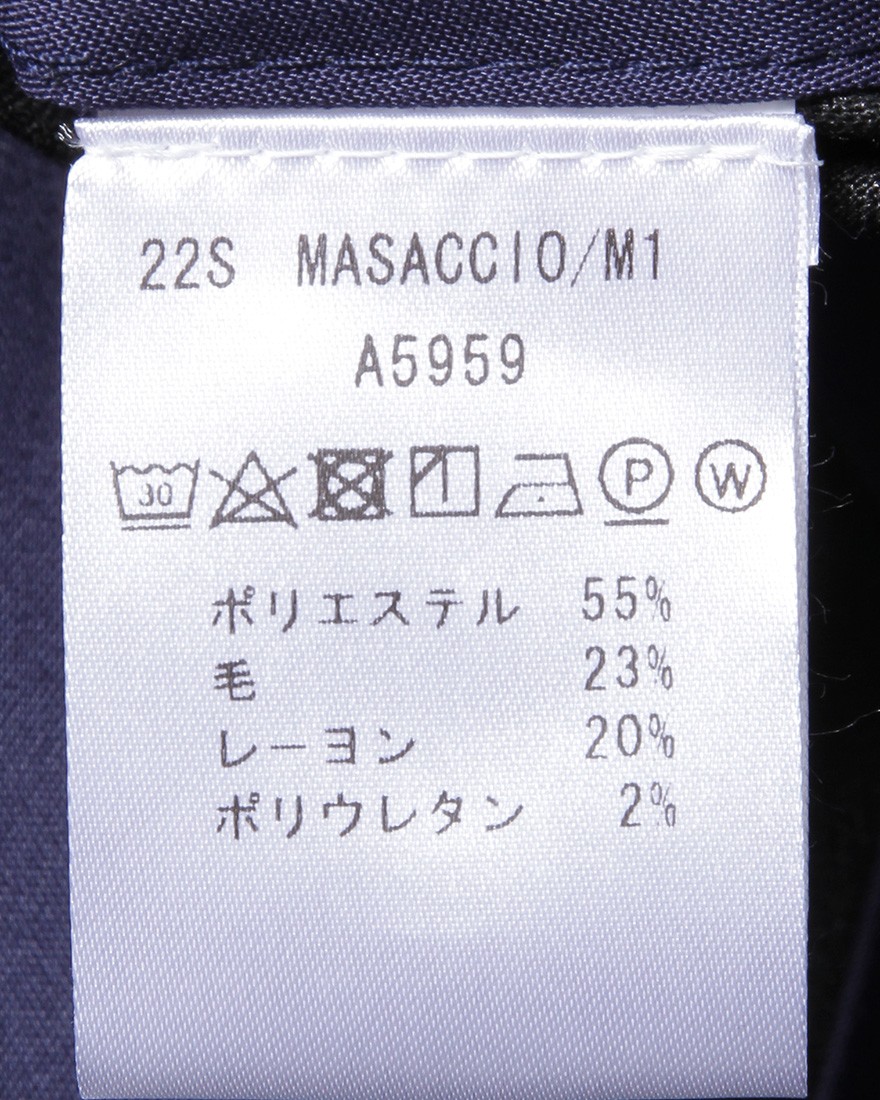giabsarchivioテクノウール ストレッチテーパードパンツ【MASACCIO】18l