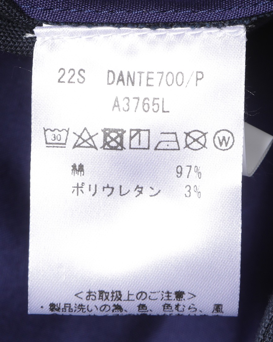 コットンキャンバス ワンプリーツパンツ【DANTE700/SPACE-FIT