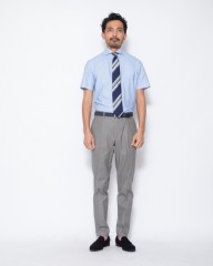giabsarchivioコットンキャンバス ワンプリーツパンツ【DANTE700/SPACE-FIT】mb_21l
