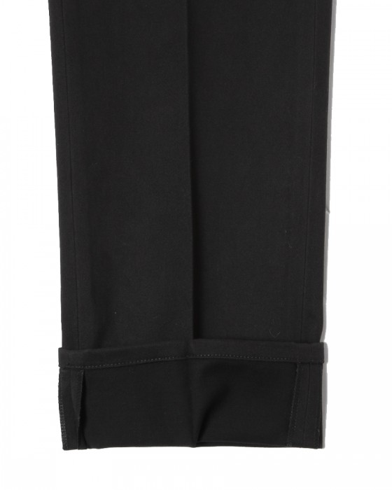 giabsarchivioワンプリーツ ストレッチコットンサテン パンツ【DANTE700/SPACE-FIT】13l