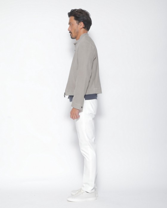 giabsarchivioワンプリーツ ストレッチコットンサテン パンツ【DANTE700/SPACE-FIT】18l