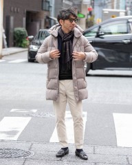 giabsarchivioワンプリーツ ストレッチコットンサテン パンツ【DANTE700/SPACE-FIT】mb_ma