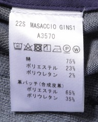 giabsarchivioテクノストレッチデニム テーパードパンツ【MASACCIO GINS1】mb_21l