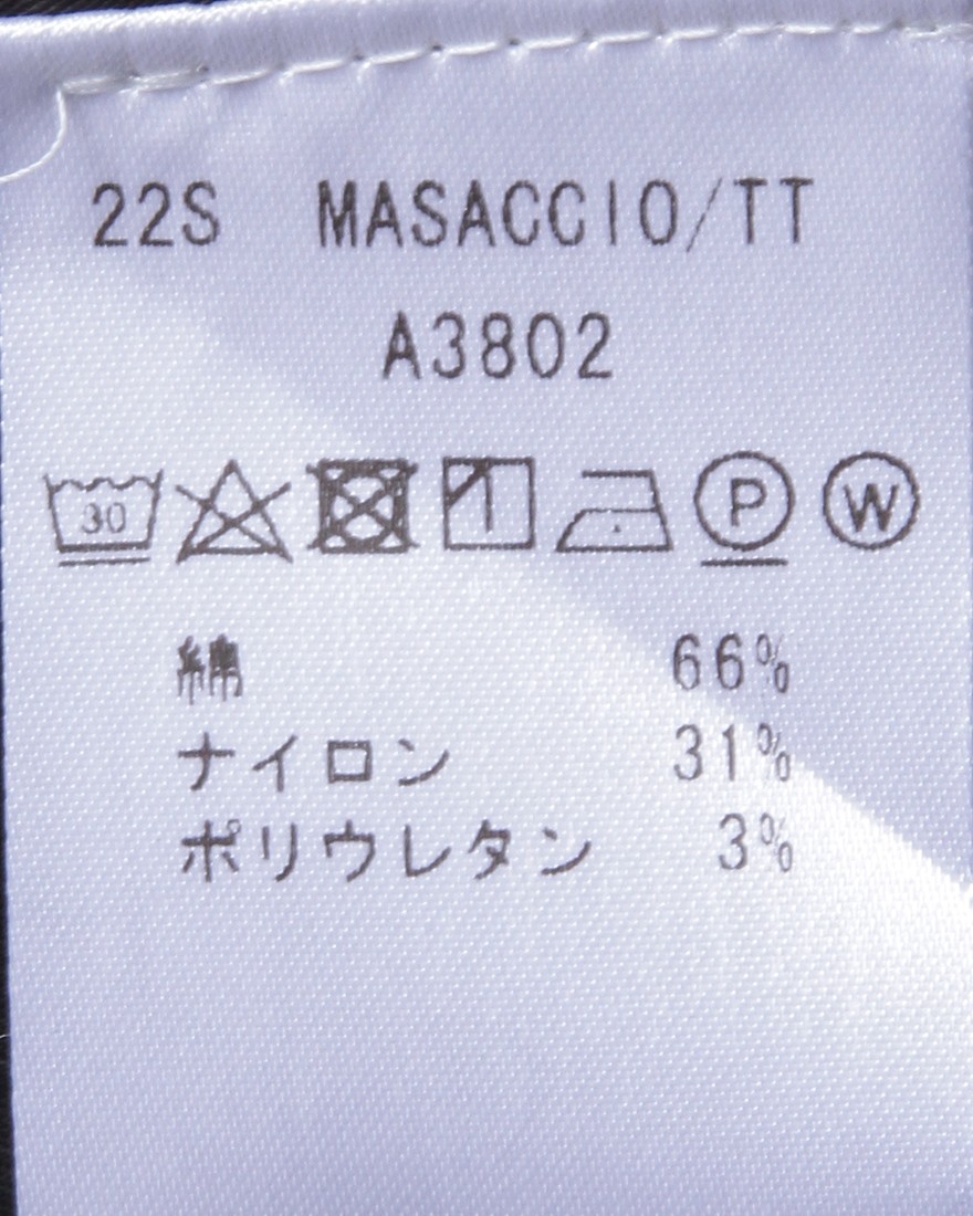 giabsarchivioエアリーテクノコットン テーパードパンツ【MASACCIO】17l