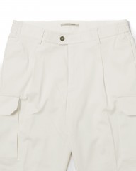 giabsarchivioワンプリーツ ストレッチコットンサテン カーゴパンツ【BRUNELLESCHI/SPACE FIT】mb_03l