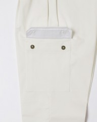 giabsarchivioワンプリーツ ストレッチコットンサテン カーゴパンツ【BRUNELLESCHI/SPACE FIT】mb_15l