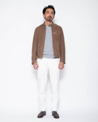 giabsarchivioワンプリーツ ストレッチコットンサテン カーゴパンツ【BRUNELLESCHI/SPACE FIT】mb_22l