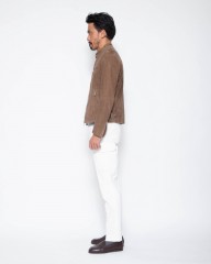 giabsarchivioワンプリーツ ストレッチコットンサテン カーゴパンツ【BRUNELLESCHI/SPACE FIT】mb_23l