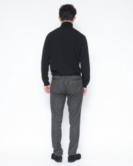 giabsarchivioグレンチェックジャージー ワンプリーツ パンツ【DANTE700/ダンテ】mb_03l