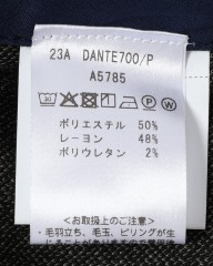 giabsarchivioグレンチェックジャージー ワンプリーツ パンツ【DANTE700/ダンテ】mb_23l