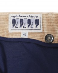 giabsarchivioウォッシャブルコーデュロイ ワンプリーツ パンツ【DANTE700/ダンテ】mb_15l