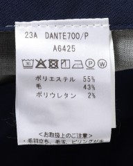 giabsarchivioテクノウール ワンプリーツ パンツ【DANTE700/ダンテ】mb_20l