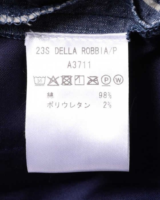 giabsarchivioサッカーストライプ ワンプリーツパンツ【DELLA ROBBIA/デラロビア】20l