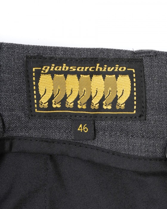 giabsarchivioストレッチサージウール パンツ【MASACCIO GOLD】12l