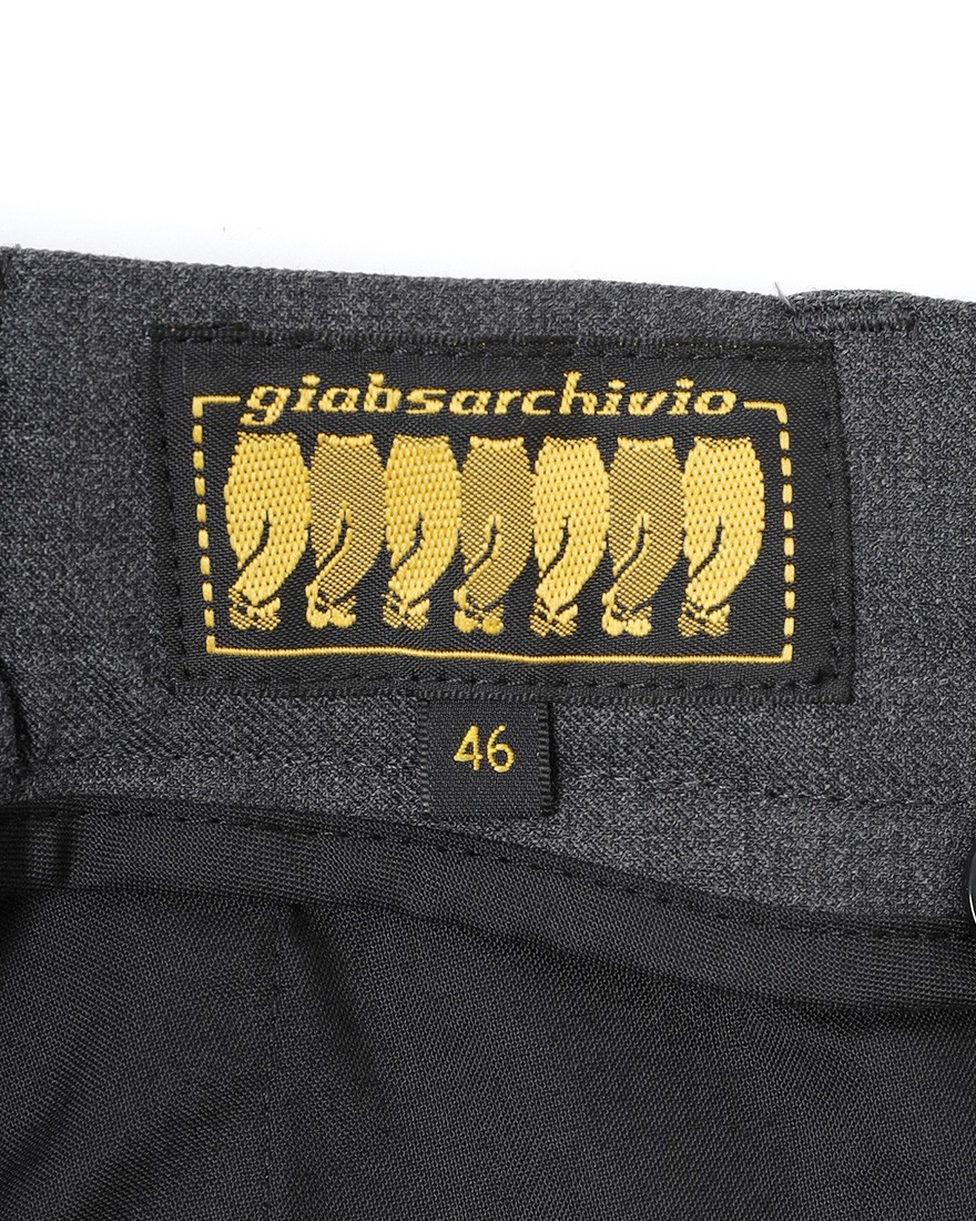 giabsarchivioストレッチサージウール パンツ【MASACCIO GOLD】12l