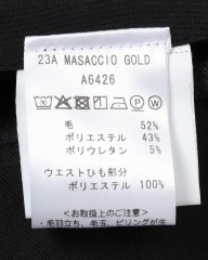 giabsarchivioストレッチサージウール パンツ【MASACCIO GOLD】mb_22l