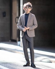 giabsarchivioストレッチサージウール パンツ【MASACCIO GOLD】mb_ma