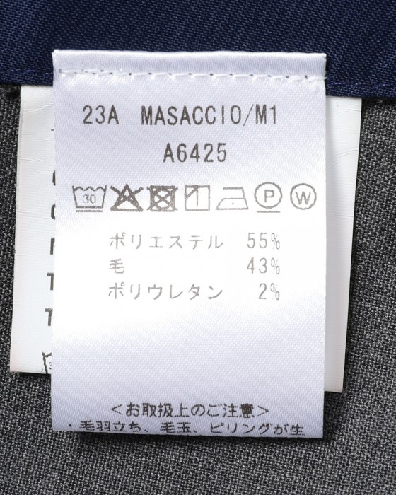 giabsarchivioテクノウール テーパード パンツ【MASACCIO/マサッチョ】21l