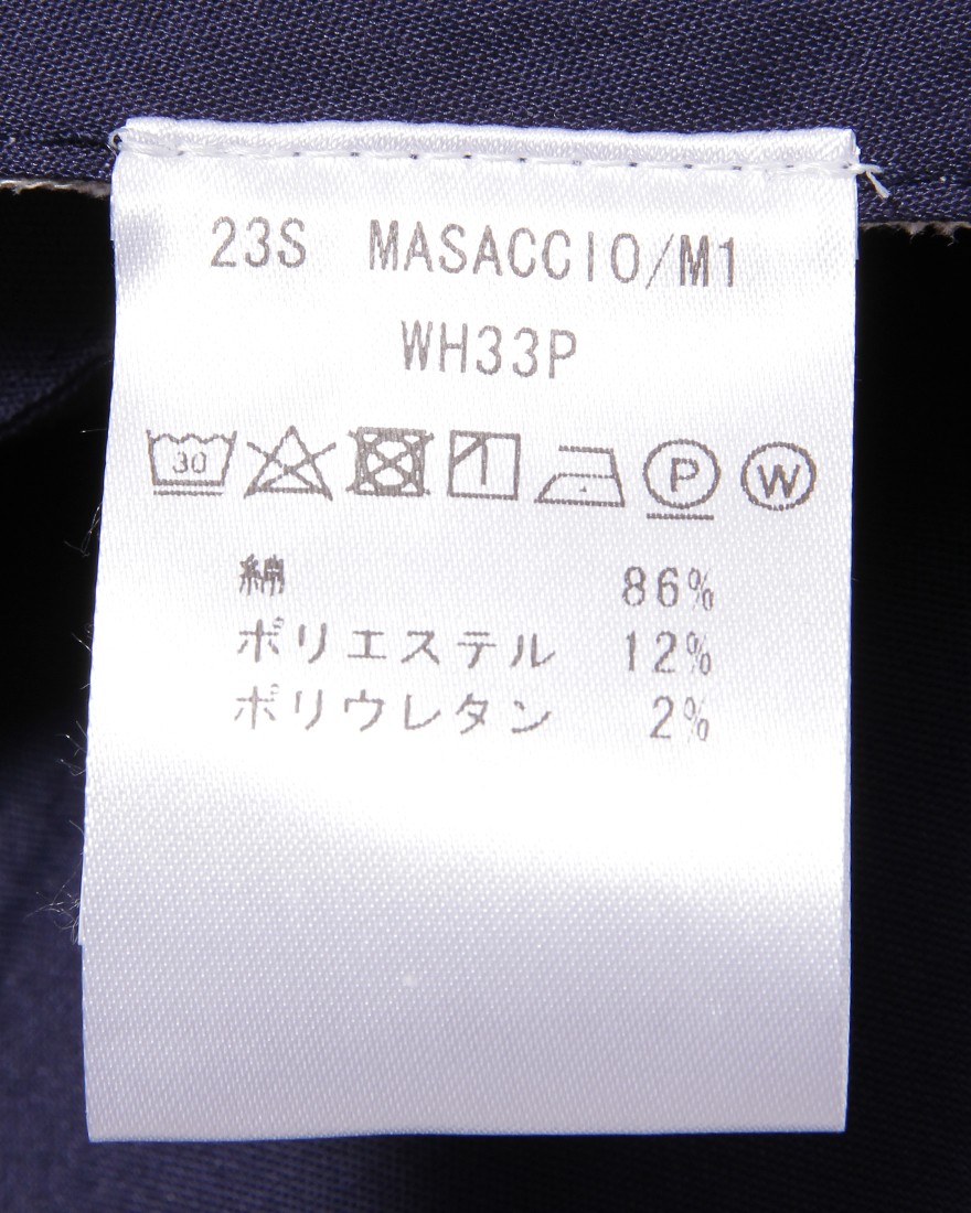 giabsarchivioコットンストレッチ テーパードパンツ【MASACCIO/マサッチョ】18l