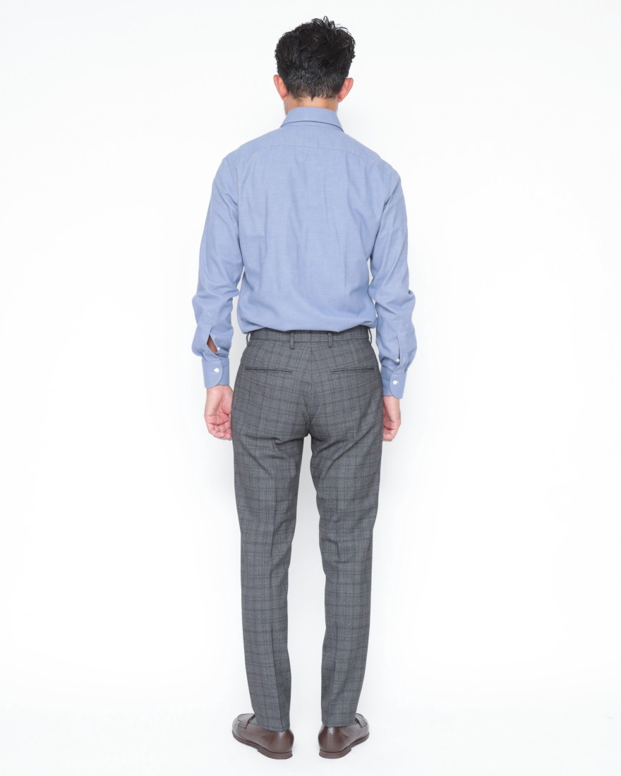 giabsarchivioトップウールコットン ワンプリーツ パンツ【DANTE700/ダンテ】03l