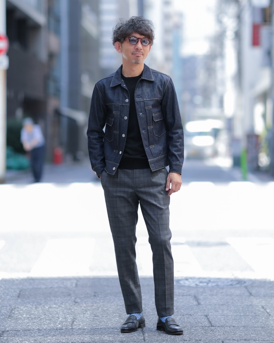 giabsarchivioトップウールコットン ワンプリーツ パンツ【DANTE700/ダンテ】ma