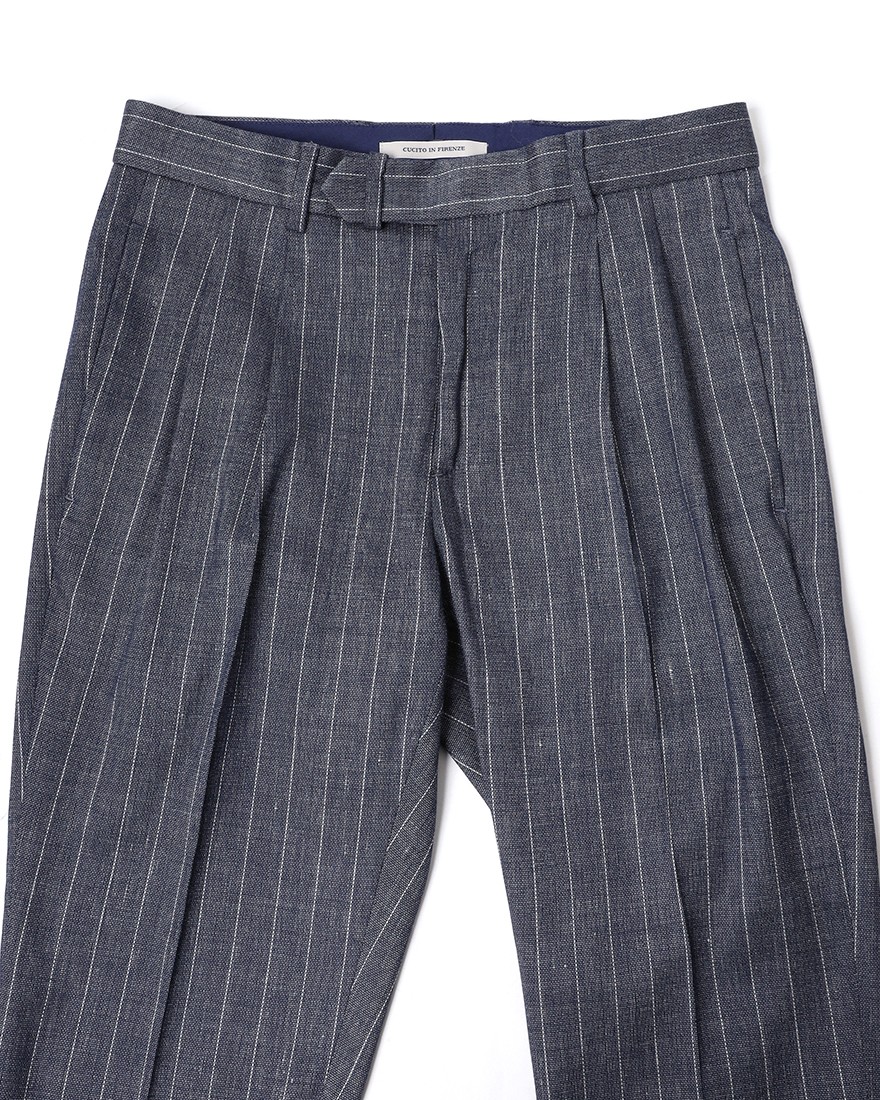 giabsarchivioヘアラインリネン パンツ【BOCCACCIO/ボッカッチョ】06l